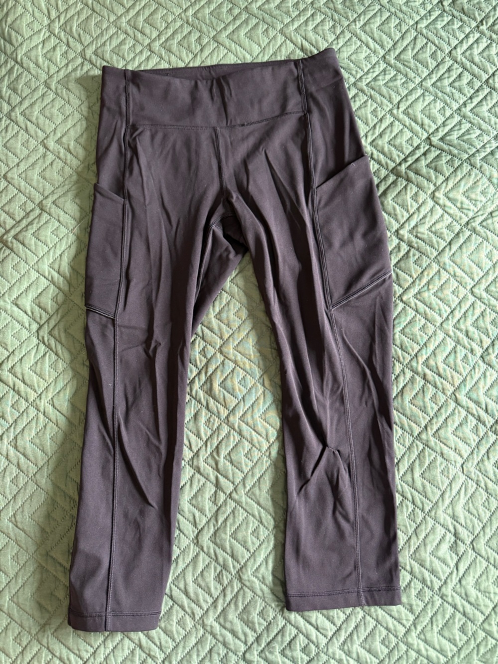 Lulu lemon crop High-Rise Performance Leggings - black